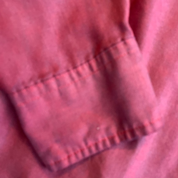 Sears and Roebuck Men’s Button Down Shirt Vintage Maroon Size L - Picture 10 of 11